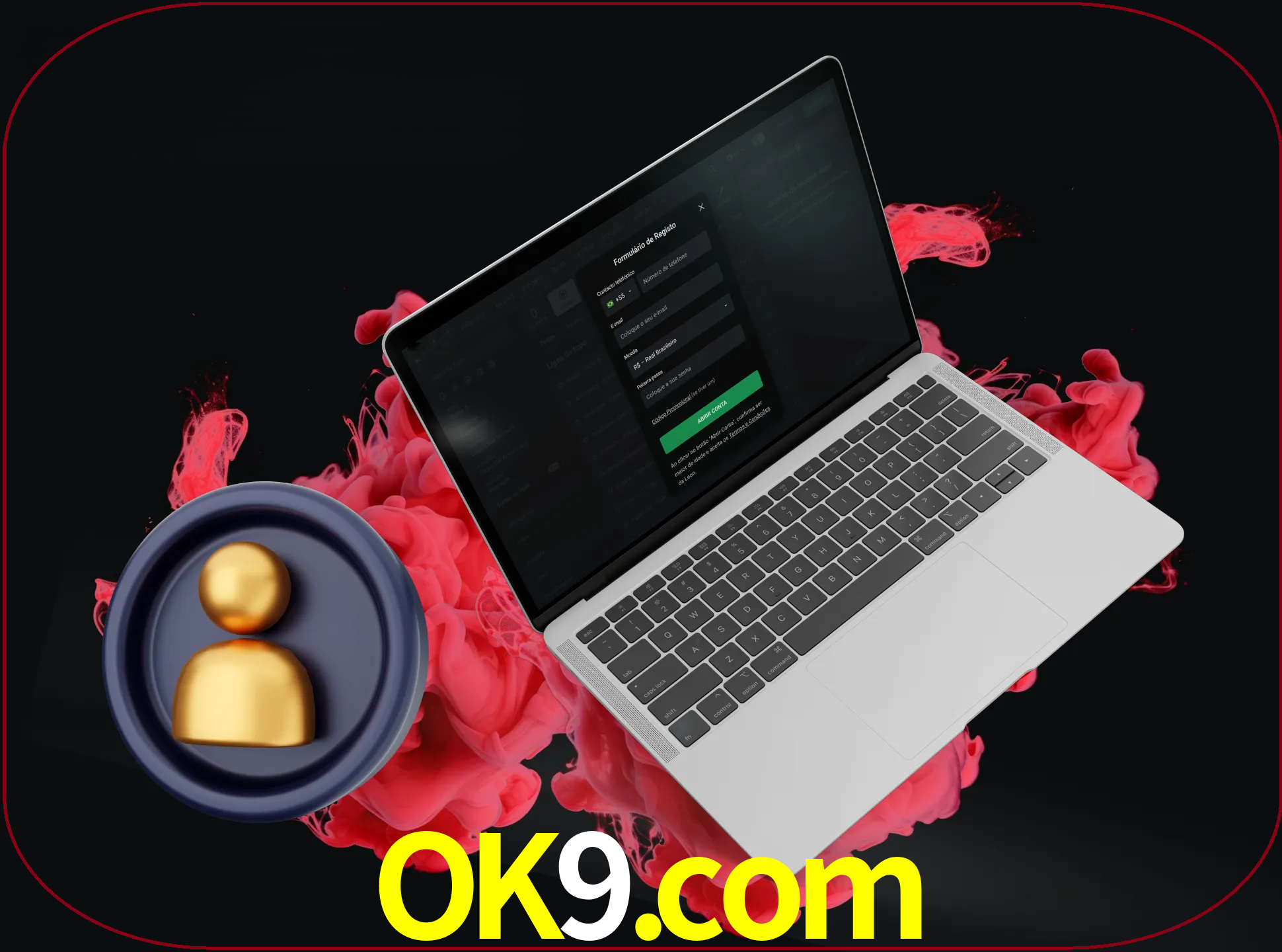 No cabeçalho do site ok9, clique no botão que o levará a um formulário especial onde terá de introduzir as suas informações actuais.