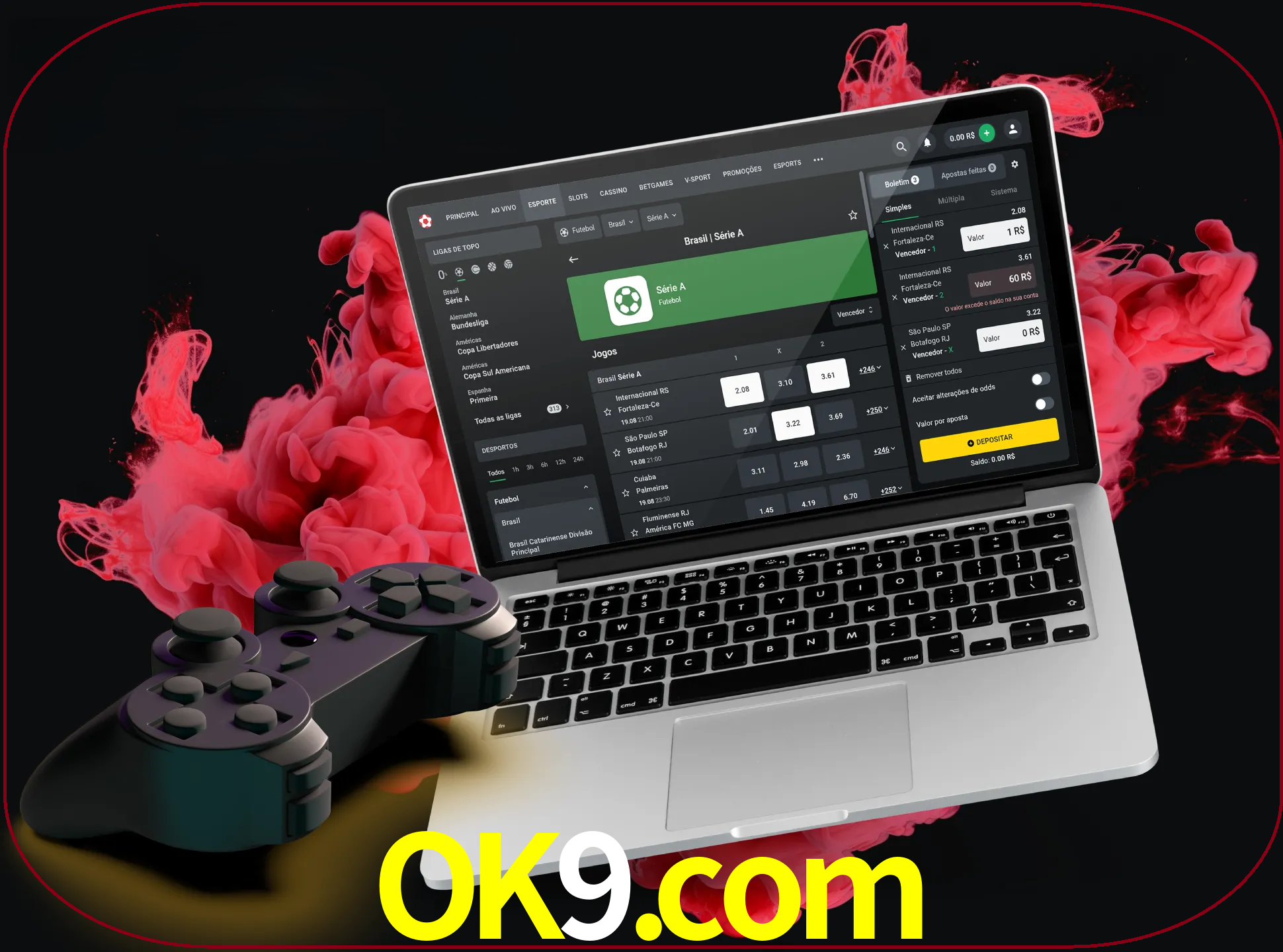 Visite a secção especial de jogos de vídeo em ok9 para descobrir em que jogos pode apostar e ganhar muito dinheiro.